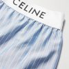 Straight-Leg Striped Silk Pyjama Shorts - CU