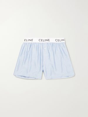 Straight-Leg Striped Silk Pyjama Shorts Straight-Leg Striped Silk Pyjama Shorts