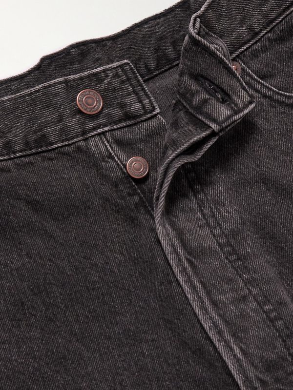 Wesley Wide-Leg Distressed Denim Shorts - E1 Wesley Wide-Leg Distressed Denim Shorts - E1