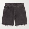 Wesley Wide-Leg Distressed Denim Shorts Wesley Wide-Leg Distressed Denim Shorts