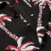 Convertible-Collar Printed Voile Shirt - CU Convertible-Collar Printed Voile Shirt - CU