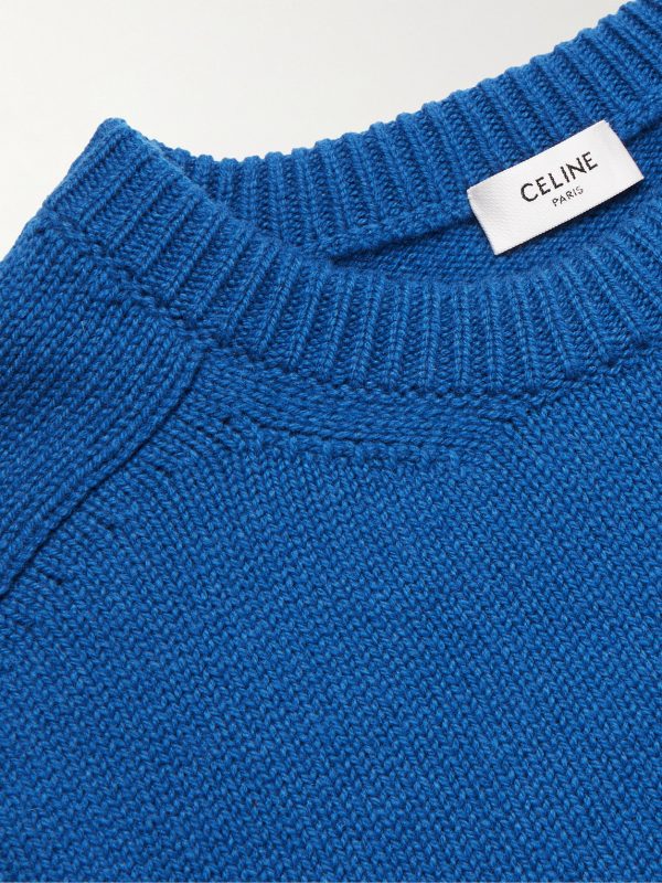 Logo-Embroidered Wool and Cashmere-Blend Sweater - CU Logo-Embroidered Wool and Cashmere-Blend Sweater - CU