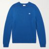 Logo-Embroidered Wool and Cashmere-Blend Sweater Logo-Embroidered Wool and Cashmere-Blend Sweater