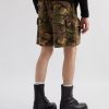 Wide-Leg Camouflage-Print Cotton Cargo Shorts - BK Wide-Leg Camouflage-Print Cotton Cargo Shorts - BK