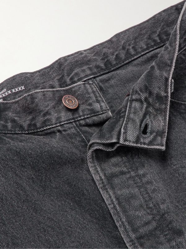 Frayed Straight-Leg Jeans - E1 Frayed Straight-Leg Jeans - E1