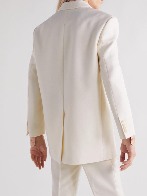Shawl-Collar Wool and Mohair-Blend Suit Jacket - BK