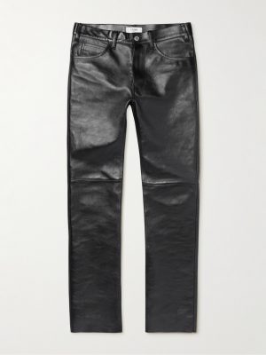 Panelled Full-Grain Leather Trousers Panelled Full-Grain Leather Trousers