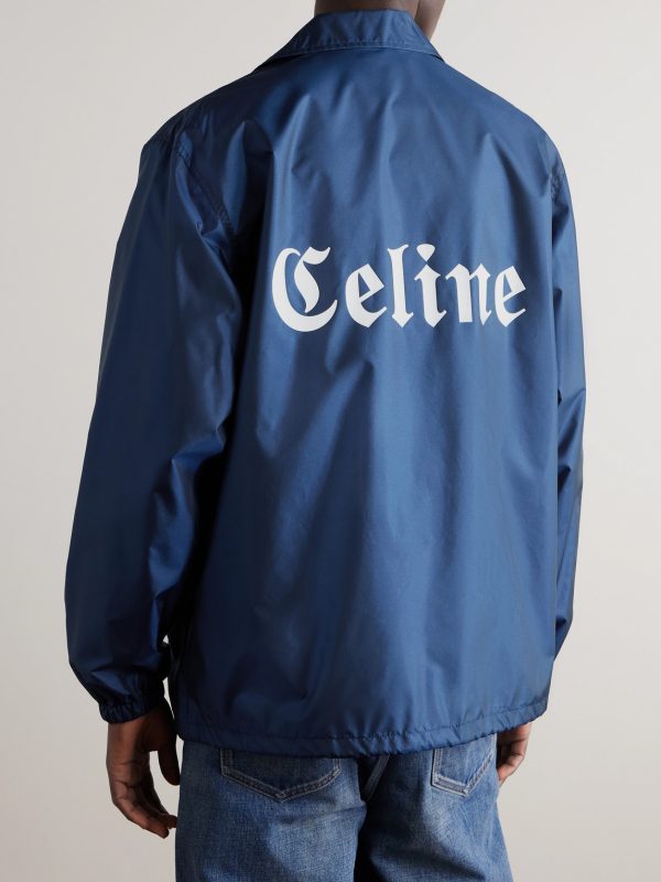 Logo-Print Shell Coach Jacket - BK Logo-Print Shell Coach Jacket - BK