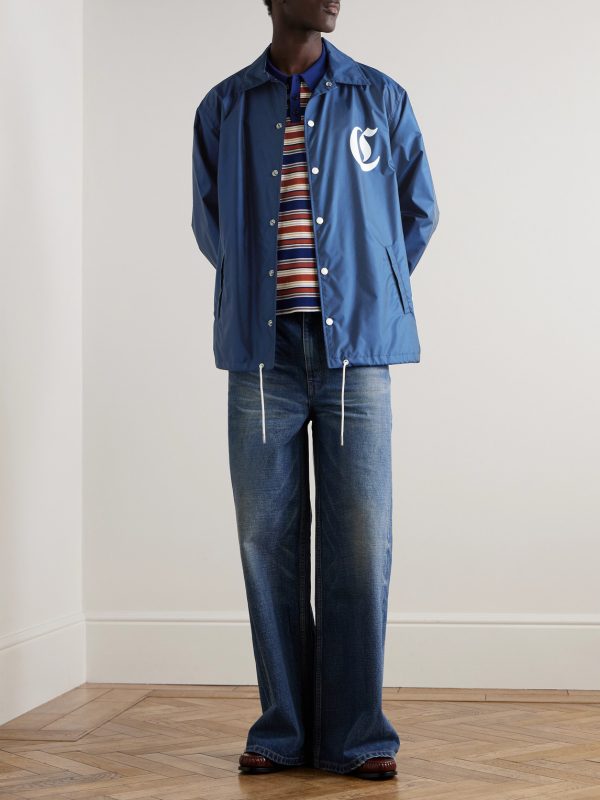 Logo-Print Shell Coach Jacket - OU Logo-Print Shell Coach Jacket - OU