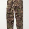 Tapered Camouflage-Print Cotton-Ripstop Cargo Trousers Tapered Camouflage-Print Cotton-Ripstop Cargo Trousers