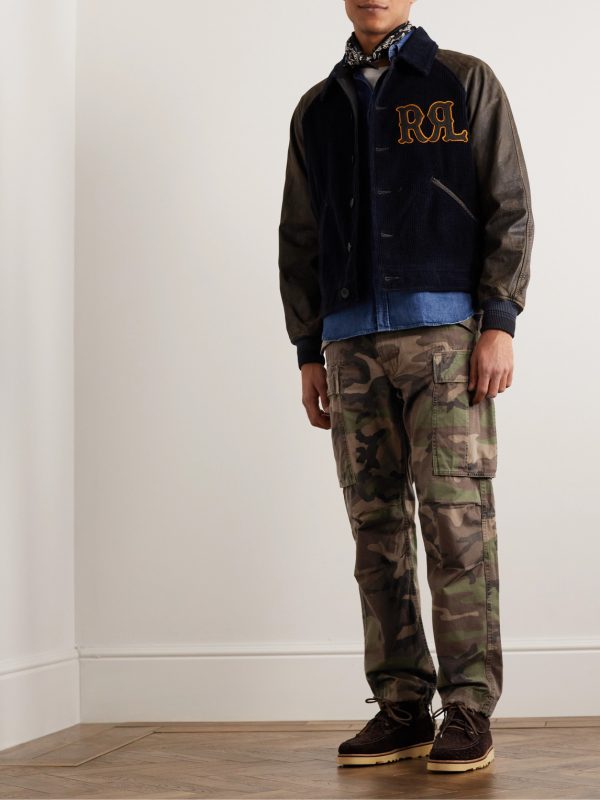 Tapered Camouflage-Print Cotton-Ripstop Cargo Trousers - OU Tapered Camouflage-Print Cotton-Ripstop Cargo Trousers - OU