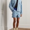 Straight-Leg Belted Faux Suede Shorts - OU Straight-Leg Belted Faux Suede Shorts - OU