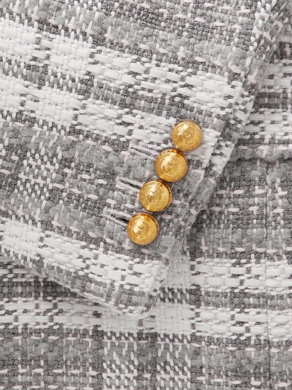 Checked Wool Blazer - CU Checked Wool Blazer - CU