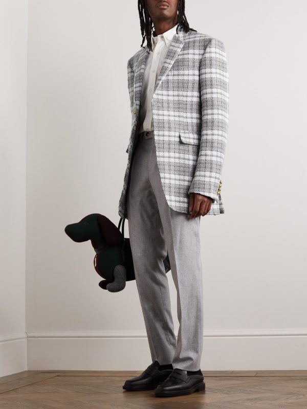 Checked Wool Blazer - OU Checked Wool Blazer - OU
