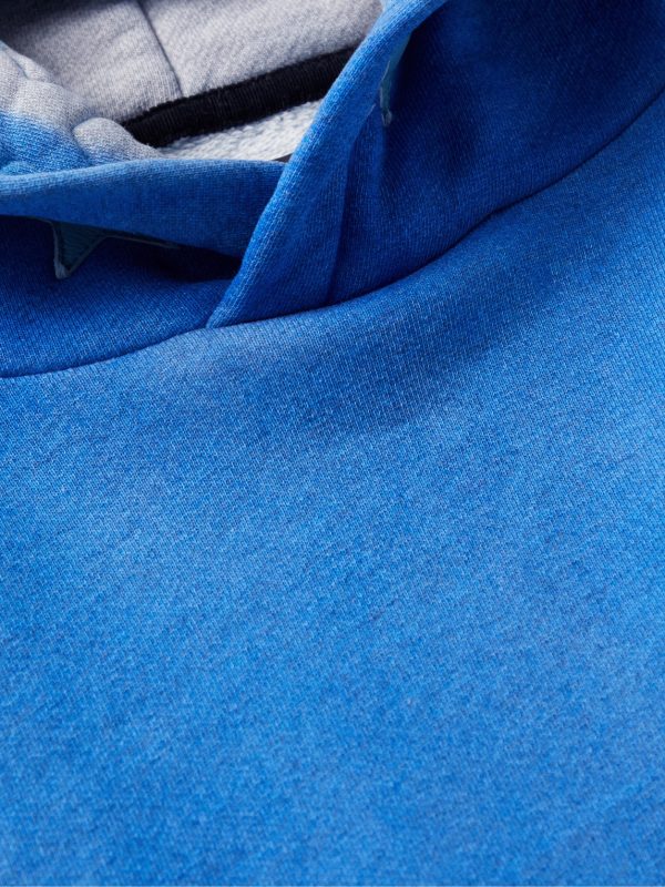 Pigment Spray Star Leather-Trimmed Cotton-Jersey Hoodie - CU