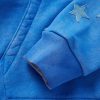 Pigment Spray Star Leather-Trimmed Cotton-Jersey Hoodie - E1