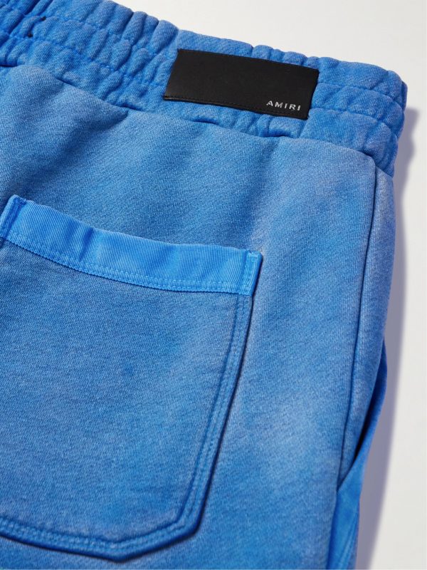 Tapered Leather-Appliquéd Supima Cotton-Jersey Sweatpants - CU