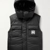 Logo-Print Shell Hooded Down Gilet Logo-Print Shell Hooded Down Gilet