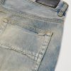 Straight-Leg Leather-Appliquéd Jeans - CU Straight-Leg Leather-Appliquéd Jeans - CU