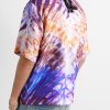 Convertible-Collar Tie-Dyed Silk-Twill Shirt - BK