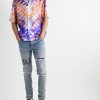 Convertible-Collar Tie-Dyed Silk-Twill Shirt - OU