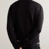 Logo-Embroidered Wool-Blend Sweater - BK Logo-Embroidered Wool-Blend Sweater - BK