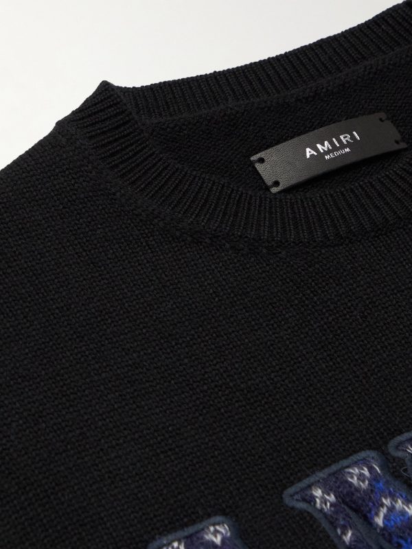 Logo-Embroidered Wool-Blend Sweater - CU Logo-Embroidered Wool-Blend Sweater - CU