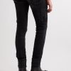 Skinny-Fit Distressed Jeans - BK Skinny-Fit Distressed Jeans - BK