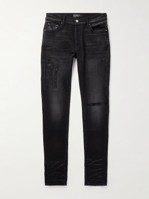 Skinny-Fit Distressed Jeans