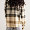 Leather-Trimmed Frayed Checked Cotton-Flannel Shirt - BK
