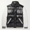 7 Moncler FRGMT Hiroshi Fujiwara Quinlan Quilted Shell and Leather Down Jacket 7 Moncler FRGMT Hiroshi Fujiwara Quinlan Quilted Shell and Leather Down Jacket
