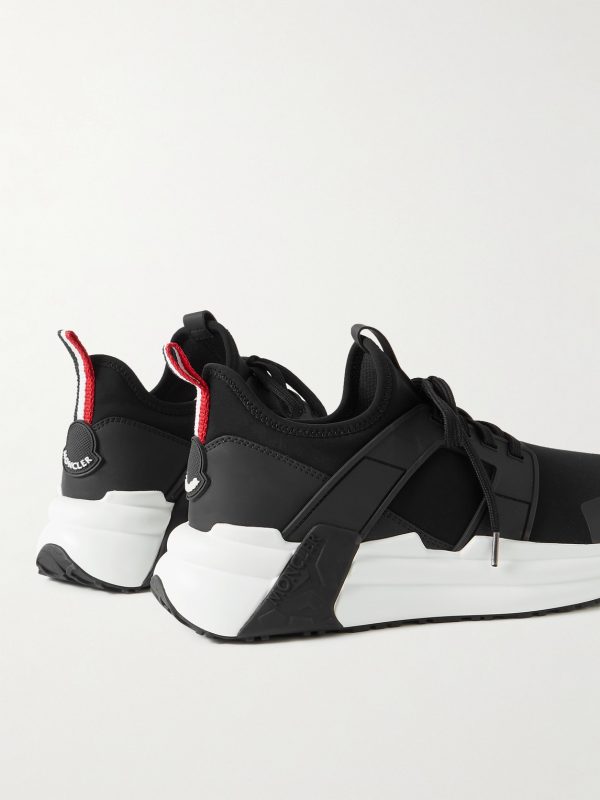 Lunarove Rubber and Leather-Trimmed Neoprene Sneakers - BK