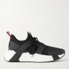 Lunarove Rubber and Leather-Trimmed Neoprene Sneakers