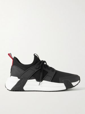 Lunarove Rubber and Leather-Trimmed Neoprene Sneakers