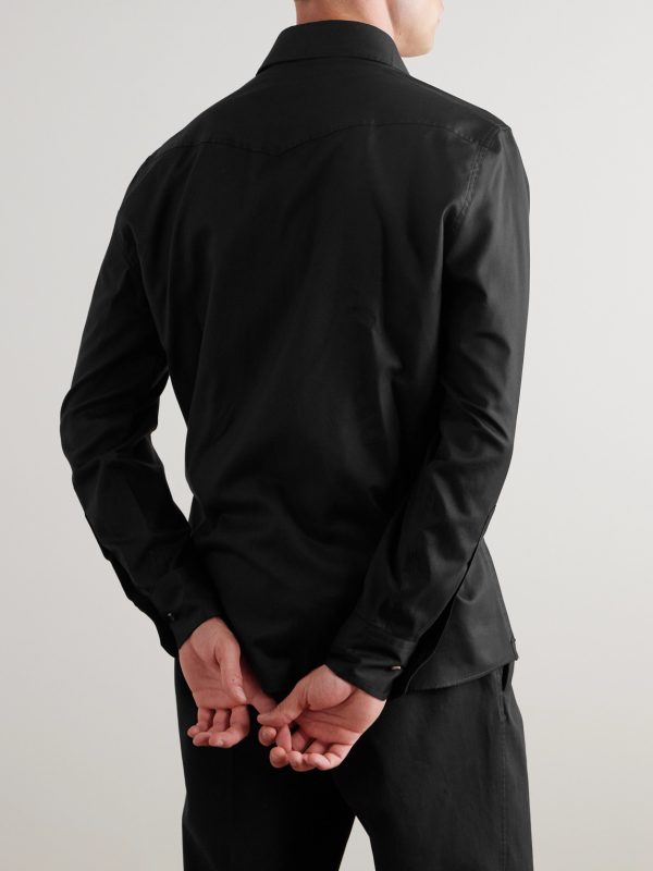 Brushed Cotton-Twill Shirt - BK Brushed Cotton-Twill Shirt - BK