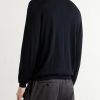 Virgin Wool and Cashmere-Blend Polo Shirt - BK Virgin Wool and Cashmere-Blend Polo Shirt - BK