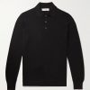 Virgin Wool and Cashmere-Blend Polo Shirt Virgin Wool and Cashmere-Blend Polo Shirt