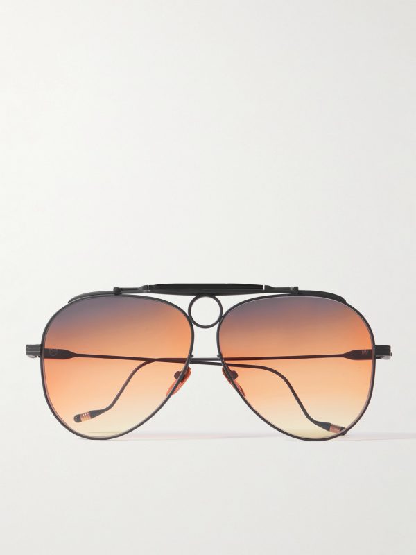 + Diamond Cross Ranch Aviator-Style Black-Tone Sunglasses + Diamond Cross Ranch Aviator-Style Black-Tone Sunglasses