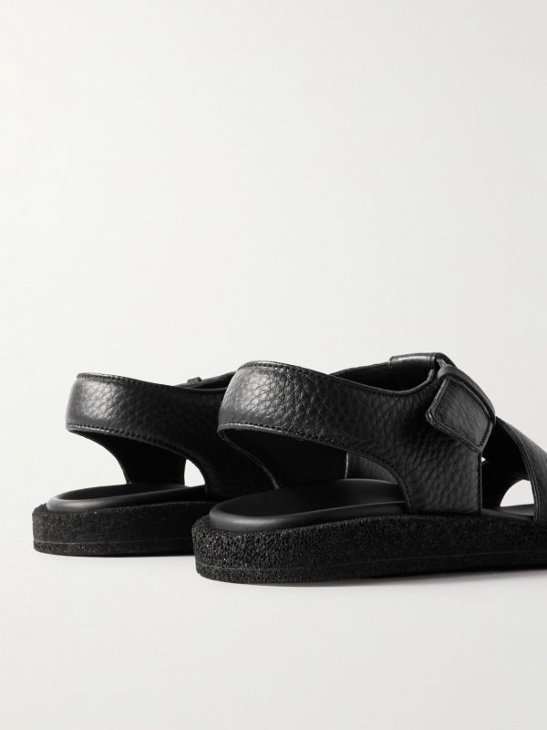 Full-Grain Leather Sandals - BK Full-Grain Leather Sandals - BK