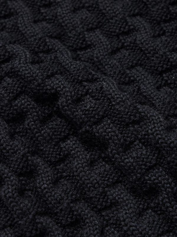 Stark Textured Virgin Wool Cardigan - E1 Stark Textured Virgin Wool Cardigan - E1