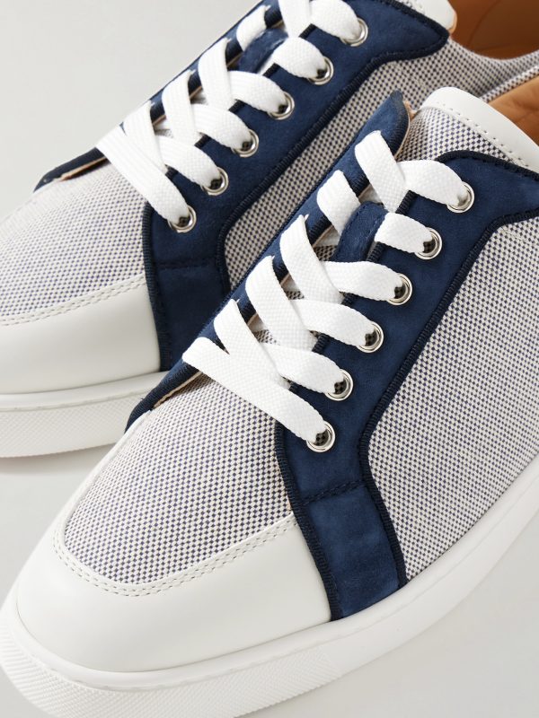Rantulow Suede and Leather-Trimmed Canvas Sneakers - CU Rantulow Suede and Leather-Trimmed Canvas Sneakers - CU