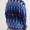 Argyle Brushed Jacquard-Knit Cardigan - BK Argyle Brushed Jacquard-Knit Cardigan - BK