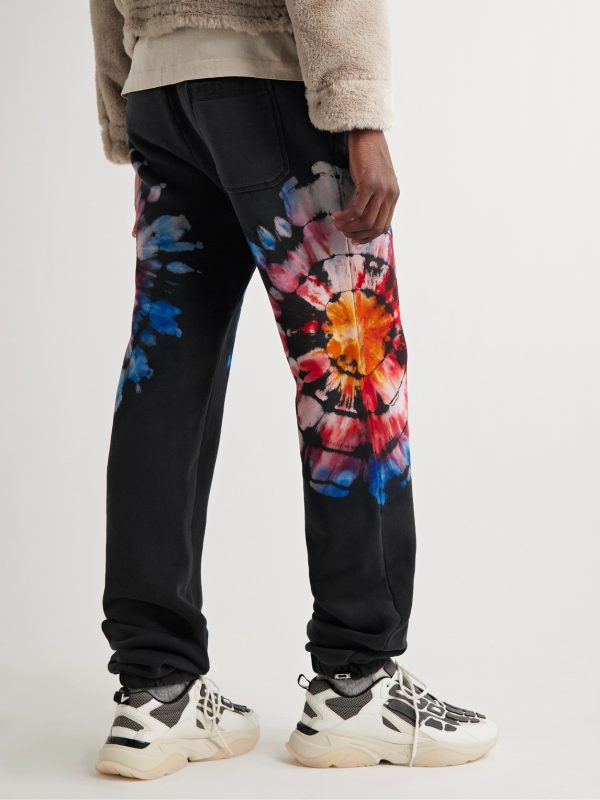 Tapered Tie-Dyed Cotton-Jersey Sweatpants - BK Tapered Tie-Dyed Cotton-Jersey Sweatpants - BK