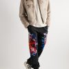 Tapered Tie-Dyed Cotton-Jersey Sweatpants - OU Tapered Tie-Dyed Cotton-Jersey Sweatpants - OU
