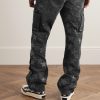 + Chemist Carpenter Straight-Leg Leather-Appliquéd Jeans - BK + Chemist Carpenter Straight-Leg Leather-Appliquéd Jeans - BK