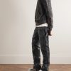 + Chemist Carpenter Straight-Leg Leather-Appliquéd Jeans - OU + Chemist Carpenter Straight-Leg Leather-Appliquéd Jeans - OU
