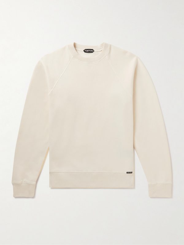 Garment-Dyed Cotton-Jersey Sweatshirt