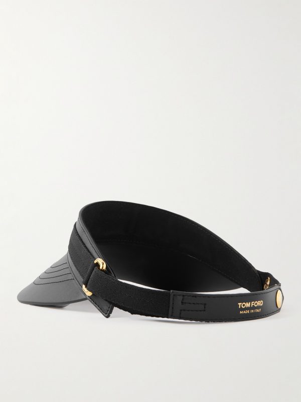 Leather Visor - BK Leather Visor - BK