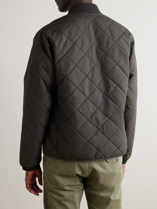 Benton Quilted Recycled-Shell Bomber Jacket - BK Benton Quilted Recycled-Shell Bomber Jacket - BK