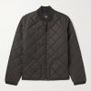 Benton Quilted Recycled-Shell Bomber Jacket Benton Quilted Recycled-Shell Bomber Jacket